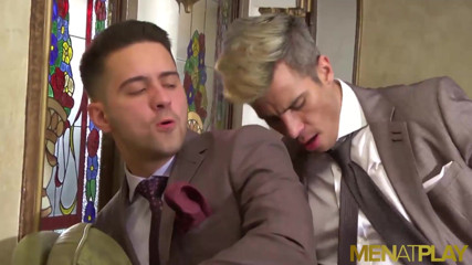 Menat Play: MENATPLAY - Suited gay men Maikel Cash and Robbie Rojo fuck