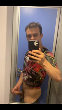 Jerking off in the Train Toilet