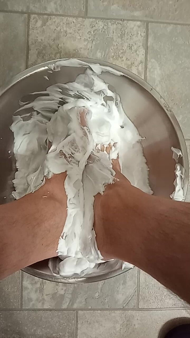 Having Fun with Shaving Cream on My Feet (Douglas Barrywood)