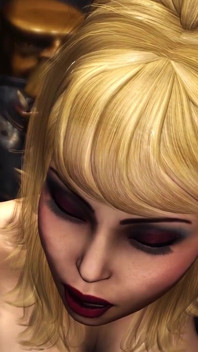 Monster alien ngentot habis-habisan sama cewek seksi rambut pirang di penjara bawah tanah yang gelap