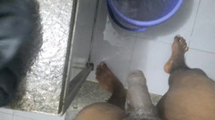 Wheyincognito: Hot Boy Masterbating in the Bathroom During Washing Clothes Nakedly