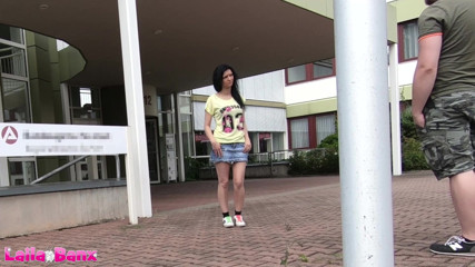 Laila Banx: Cum-whore instead of jobless!!! Picked up at the job center