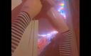 Lizzaal ZZ: Fucking My Dildo Standing Against the Wall Filmed From Floor...