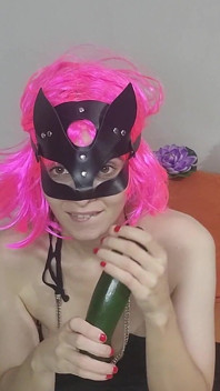 I'm Getting Wild with My Big Natural Tits and Mysterious Pussy Mask