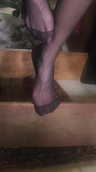 Goode Girl Black Pantyhose Foot Worship POV JOI