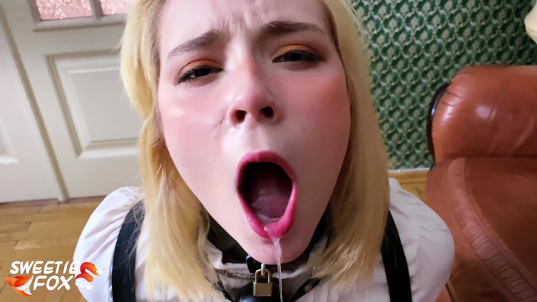Sweetie Fox: Bondage - bebê faz garganta profunda e foda hardcore na buceta -...