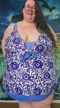 SSBBW obří tlusté tělo plavky s pomocí