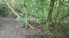 公共巡航 - 吮吸，撸管，被抓，射精和撒尿