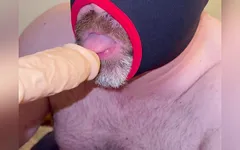 Anal Steve Working on a Dildo Like It Was a Real Cock Moaning and Cumming on It Plus Eating His Own Saved up Yummy Cum