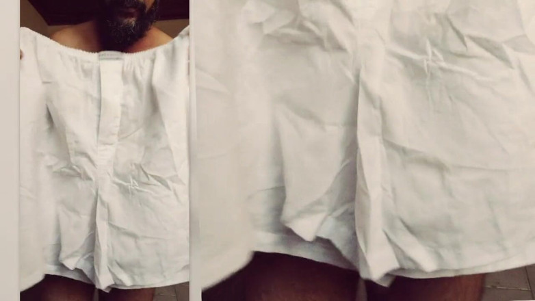 Stink HairyMale: White pijama, yellow of sperm