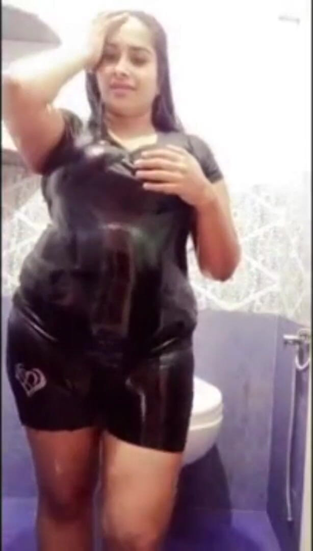 Your Arya: Indian Big Boobs Step Sister Arya in Bathroom