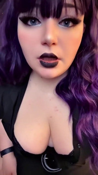 BBW Goth Sexdoll Empties BBC