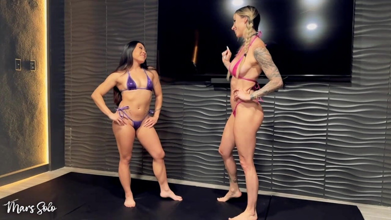 Mars solo: Nahoře bez Ahegao Sex Wrestle: Kiara Star Vs Mars Solo -...