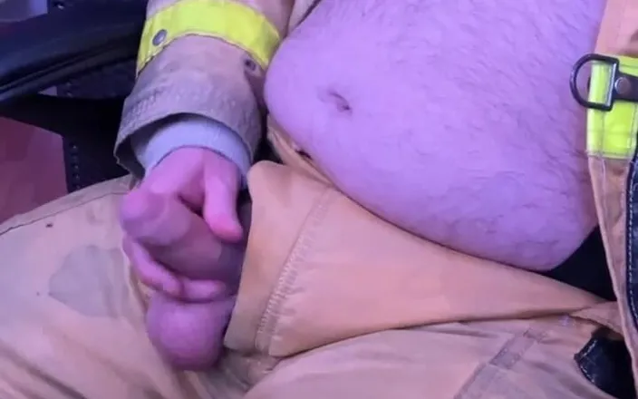 charli: Firefighter Jerkoff and Cum