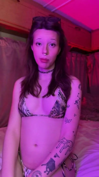 Bikini Trans Girl Fucks Toy