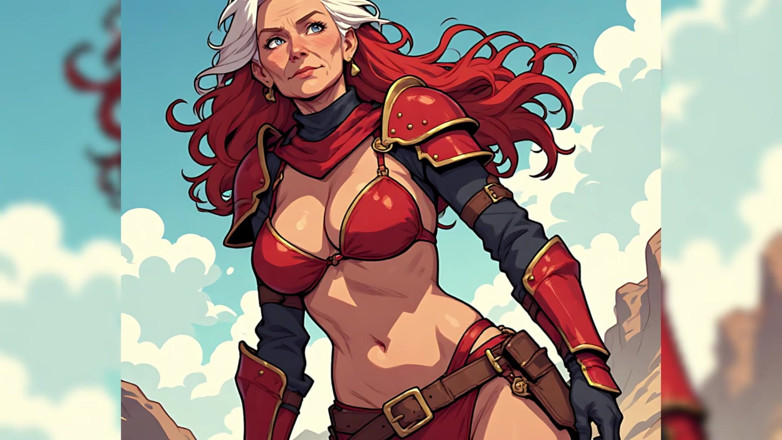 AI Porn: Stile anime milf guerrieri sexy