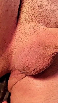Sissygasm kép với một màu đen trong âm đạo trẻ con của tôi