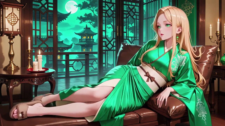 Tay Swift X: Manhã preguiçosa do corredor japonês, ela respira pesado tocando seu...