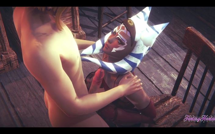 Yaoitube: Starwars Hentai POV Ahsoka 3D 4D - avsugning och knullad Cowgirl Stily med...