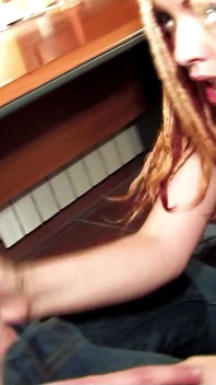 Blonde punk teen Nataly Divine secretly banged by step brother