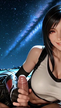 Tifa yıldızların altında cenneti buluyor (ai video)