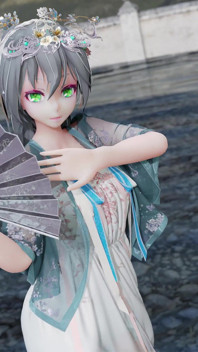 Yan He Luo Tianyi послал Mingyue к элегантному стриптизу Hanfu двойного