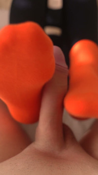 Colorful Socks Footjob