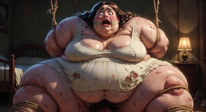 Anime Hentai: Virgin Fat SSBBW Bound - Scared &amp; Begging for Cock in Her...