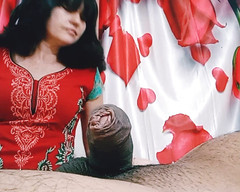 Bolly Karma: Caught My Busty Neighbor Masturbating Live