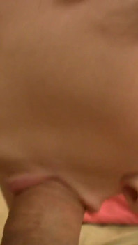 Brunette Brisi masturbates and mouth fucks cock for the first time