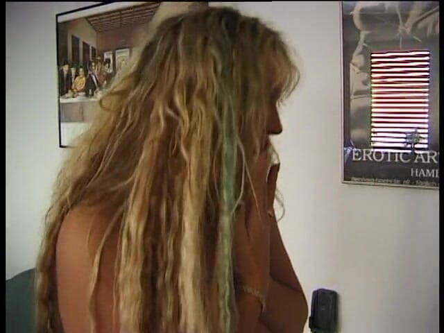 Lucky Cooch: Big titted milf shows her an amazing body