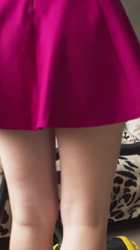 Teen Housewife Cleaning House Under Skirt White Panties