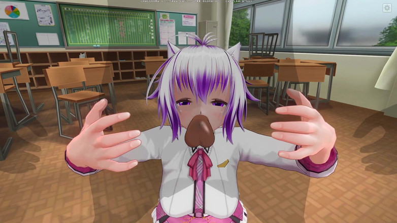 H3DC: 3D HENTAI - Boquete na garganta profunda da estudante de cabelo...