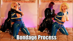 Arya Grander: 58 min!! Lesbické video s latexovým svazováním! Sexy Blonde Pin...