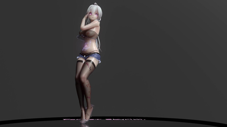 MikuMotion: Třást se; Lewd Tetování; Ponížení; Tanga v rozkroku; Šortky; Černé punčochy; Výbušná...