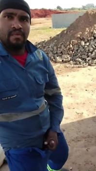 Before Heading Home, the Worker Gets a Quickie at the Construction Site.