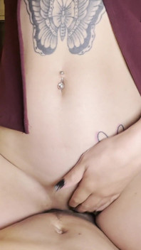 My Girlfriend Was Chatting to Someone but I Wanted to Fuck Her so I Bothered Her to Suck My Big Dick