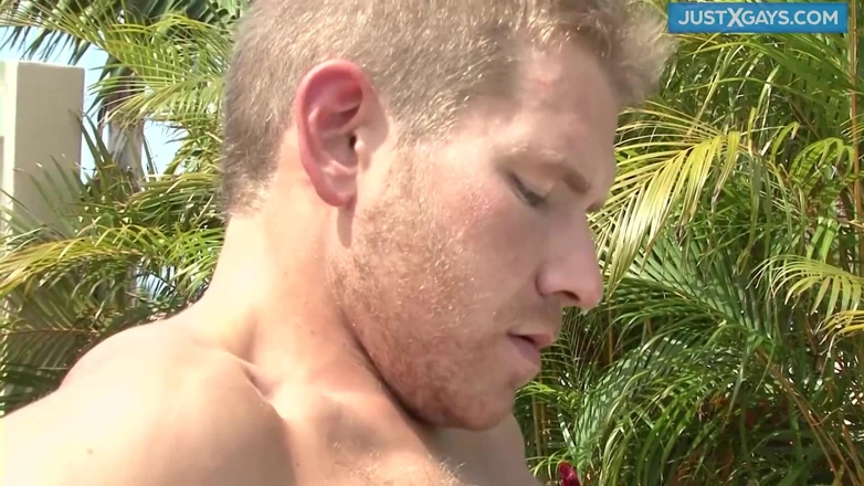 Just X Gays amateur porn: Horny boys suck each others cocks on the pool to...