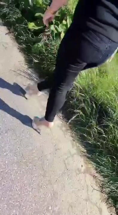 BadCat: 하이힐을 신고 걷는 섹시한 다리
