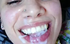 Messy Cum Mouthful