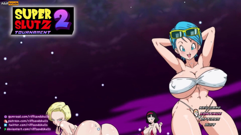 LewdArcade: Dragon Boll Zanj paroduje sexuální hru - super děvka z turnaj 02...