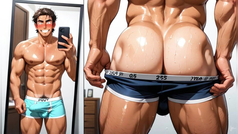 AI gay porn: Gay kulatý Cleen Ass Kurva
