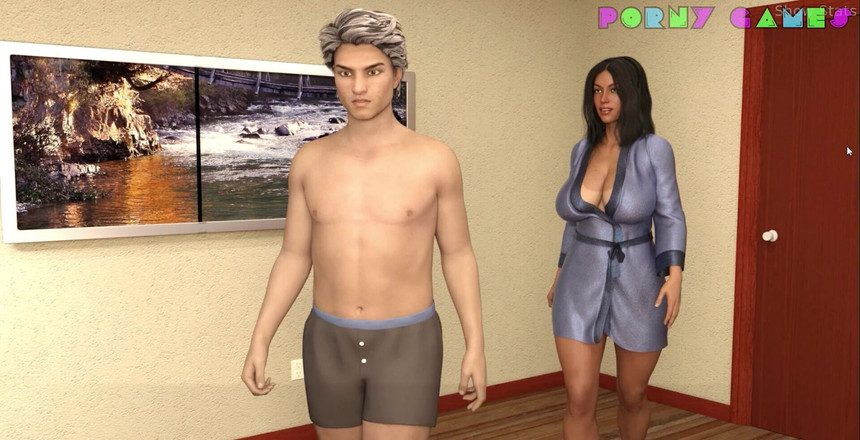 Porny Games: Project Hot Wife - homem com tesão pego se masturbando parte 40