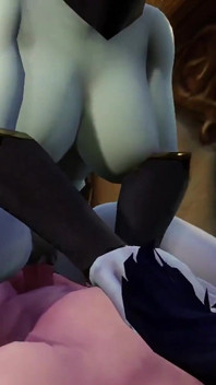 Mann in bondage, damit sie ihn reiten kann: Warcraft porno-parodie