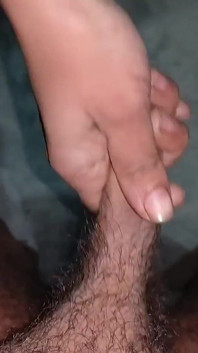 Doggy style sex i hemmet, cum shot