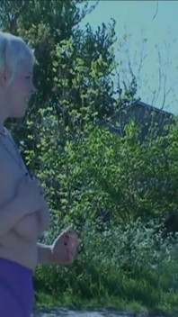 Huge boobs sexy blonde humiliating outside whipping