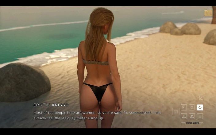 EroticKrisso: Deliverance Beach jävla med Sarah. Blondin med en stor röv