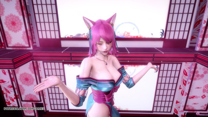 3D-Hentai Games: [MMD] IU - LILAC Spirit Blossom Ahri Sexy striptýz League Of...