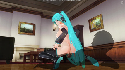 H3DC: 3D Hentai Hatsune Miku jezdí na tvém ptákovi reverzní cowgirl