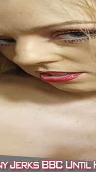 Linda chica blanca masturba bbc hasta que sus tetas se glasean